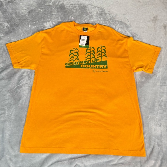 John Deere Other - John Deere Growing Up Country T Shirt Mens XL Gold NEW
